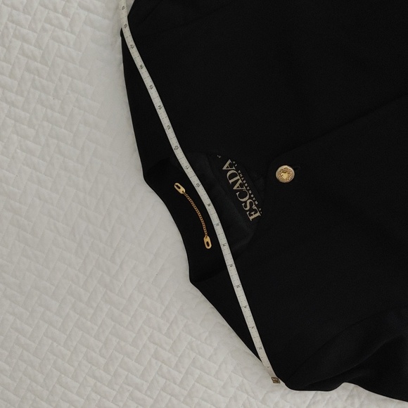 ESCADA Black Wool Button down Blazer Jacket 40 Medium - Picture 6 of 16